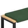 vidaXL Perna pentru bancă cord Verde &icirc;nchis Ad&acirc;ncime 35 cm