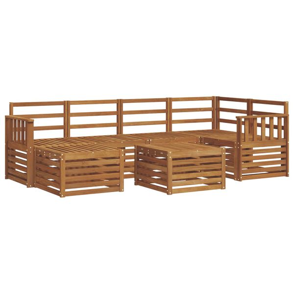 vidaXL Seturi de canapele natural Lemn Solid de Acacia