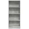 vidaXL Bibliotecă, gri beton, 60x24x143 cm, lemn prelucrat