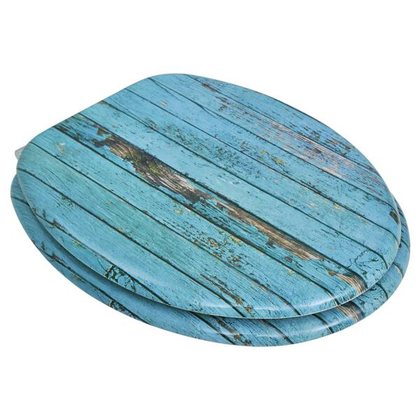 vidaXL Capace WC, 2 buc., MDF, model lemn vechi