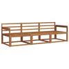vidaXL Set de canapele de exterior 3 pcs natural Lemn Solid de Acacia