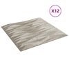vidaXL Panouri de perete 12 pcs Beton Stone 50 x 50 cm Spumă XPS