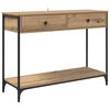 vidaXL Masă de consolă Stejar Artizanal 100 x 34,5 x 75 cm