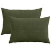 vidaXL Husă pentru pernă 2 pcs ALMELO Verde 30 x 50 cm cord