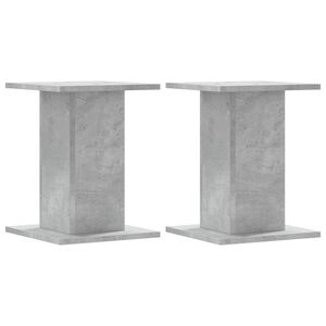 vidaXL Suporturi difuzoare 2 buc. gri beton 30x30x40 cm lemn prelucrat
