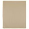 vidaXL Cearșaf de pat cu elastic, 2 buc., gri taupe, 100x200 cm bumbac