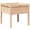 vidaXL Vază pentru Grădină Natură 70 x 70 x 70 cm Lemn de pin masiv