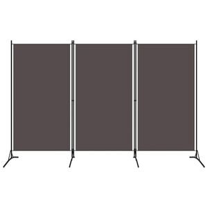 vidaXL Paravan de cameră cu 3 panouri, antracit, 260 x 180 cm, textil