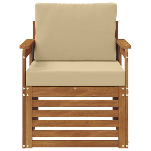 vidaXL Set de canapele de exterior Lemn de acacia solid și poliester