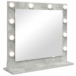 vidaXL Oglindă de toaletă Gri din beton 60 x 55 x 18 cm Dreptunghiular