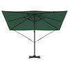 vidaXL Parasol Roma Verde 286 x 284 x 265 cm Aluminiu și poliester