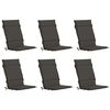 vidaXL Perne pentru Scaune cu Spătar &Icirc;nalt - Set de 6 GEMERT 6 pcs