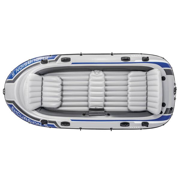 Intex Set barcă gonflabilă Excursion 5 cu motor independent și suport