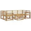 vidaXL Set de canapele de exterior 7 pcs Alb 59 x 59 x 37 cm