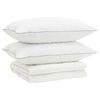 vidaXL Set de pilote din puf de g&acirc;scă 90% FULDA 3 buc. 200 x 240 cm