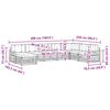 vidaXL Seturi de canapele 8 pcs Natural și Bej Lemn Solid de Acacia