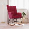 vidaXL Scaun balansoar, roșu vin, catifea