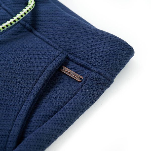 Pantaloni scurți pentru copii cu șnur, albastru închis, 104