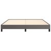 vidaXL Cadru de pat, gri, 180x200 cm, piele ecologică