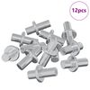 vidaXL Ușă de raft 12 pcs Argintiu 8,6 x 8,6 x 14,6 mm Oțel