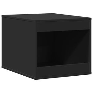 vidaXL Cutie litieră pisici negru 47x59x42 cm lemn prelucrat
