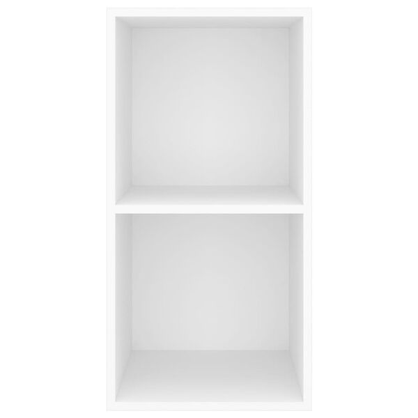 vidaXL Dulap TV montat pe perete, alb, 37x37x72 cm, lemn prelucrat