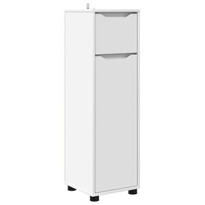 vidaXL Dulap de Baie cu sertar Alb 30,5 x 30 x 101 cm Lemn compozit