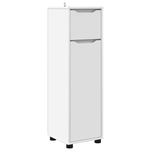 vidaXL Dulap de Baie cu sertar Alb 30,5 x 30 x 101 cm Lemn compozit