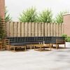 vidaXL Set de canapele de exterior cu pernă 8 pcs Natural și Antracit