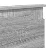 vidaXL Pat cu storage cu sertar Gri Sonoma 200 x 200 cm Lemn compozit
