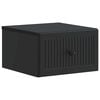 vidaXL Dulap de noapte suspendat Negru 33 x 34,5 x 20 cm