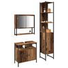 vidaXL Set de mobilier pentru baie 3 pcs Lemn Vechi Lemn compozit