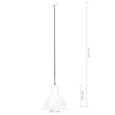 vidaXL Lampă suspendată, 25 W, alb, rotund, 28,5 cm, E27