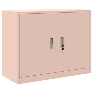 vidaXL Dulap de depozitare Roz 90 x 40 x 70 cm Oțel