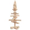 vidaXL | Brad de Crăciun din lemn | natural 60 cm Lemn masiv de pin