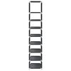 vidaXL Suport pantofi 8 niveluri, negru, 44x28x145 cm, țesătură nețesă