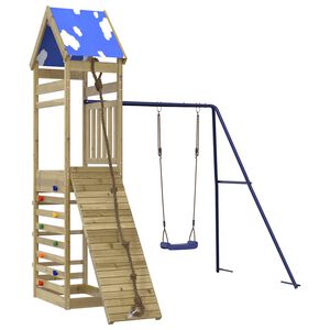 vidaXL Set de joacă pentru exterior, lemn de pin impregnat