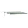 vidaXL Cort electric retractabil Verde, Alb, Antracit 5 x 3 m
