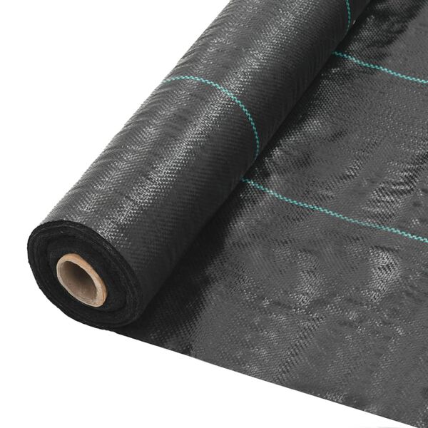 vidaXL Membrană antiburuieni & antirădăcini, negru, 2 x 10 m, PP