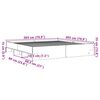 vidaXL Cadru de pat fără saltea Stejar maro 200x200 cm Lemn prelucrat
