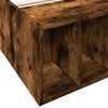 vidaXL Cadru de pat, stejar fumuriu, 75x190 cm, lemn prelucrat