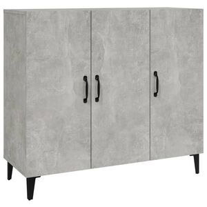 vidaXL Servantă, gri beton, 90x34x80 cm, lemn compozit