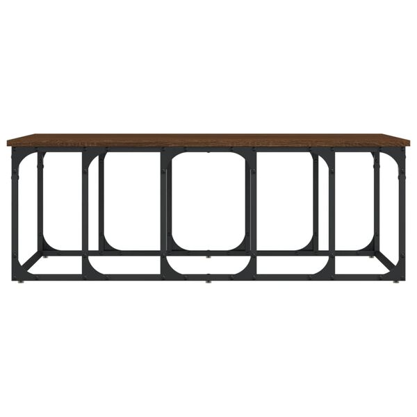vidaXL Măsuță de cafea, stejar maro, 100x50x35,5 cm, lemn prelucrat
