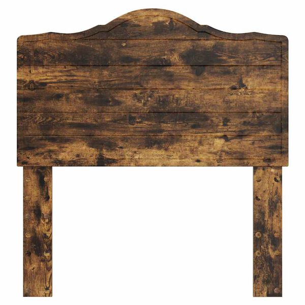 vidaXL Tăblie cap cu headboard Stejar fumuriu 75 cm Lemn compozit