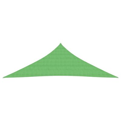 vidaXL Pânză parasolar, verde deschis, 3,5x3,5x4,9 m, HDPE, 160 g/m²
