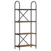 vidaXL Raft pentru cărți 4 niveluri 60 x 30 x 146 cm Lemn prelucrat