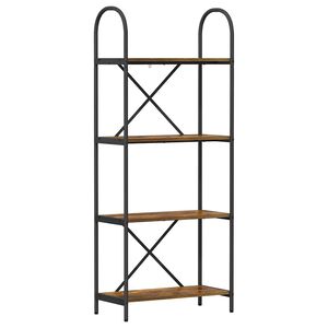 vidaXL Raft pentru cărți 4 niveluri 60 x 30 x 146 cm Lemn prelucrat
