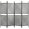 vidaXL Panou de gard, antracit, 2,4x2 m, poliratan