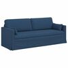 vidaXL Set de canapea 2 pcs albastru 198 x 78 x 80 cm țesătură