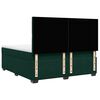 vidaXL Pat box spring cu saltea, verde &icirc;nchis, 180x200 cm, catifea